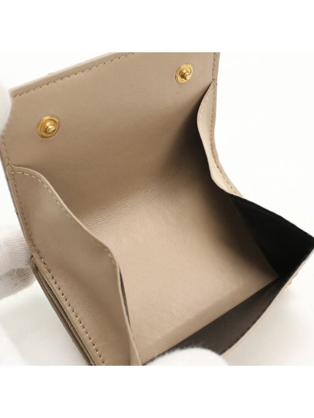 Saint Laurent Tiny Wallet Monogram Origami Trifold Calfskin - Picture 6 of 8